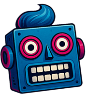 Robot head logo